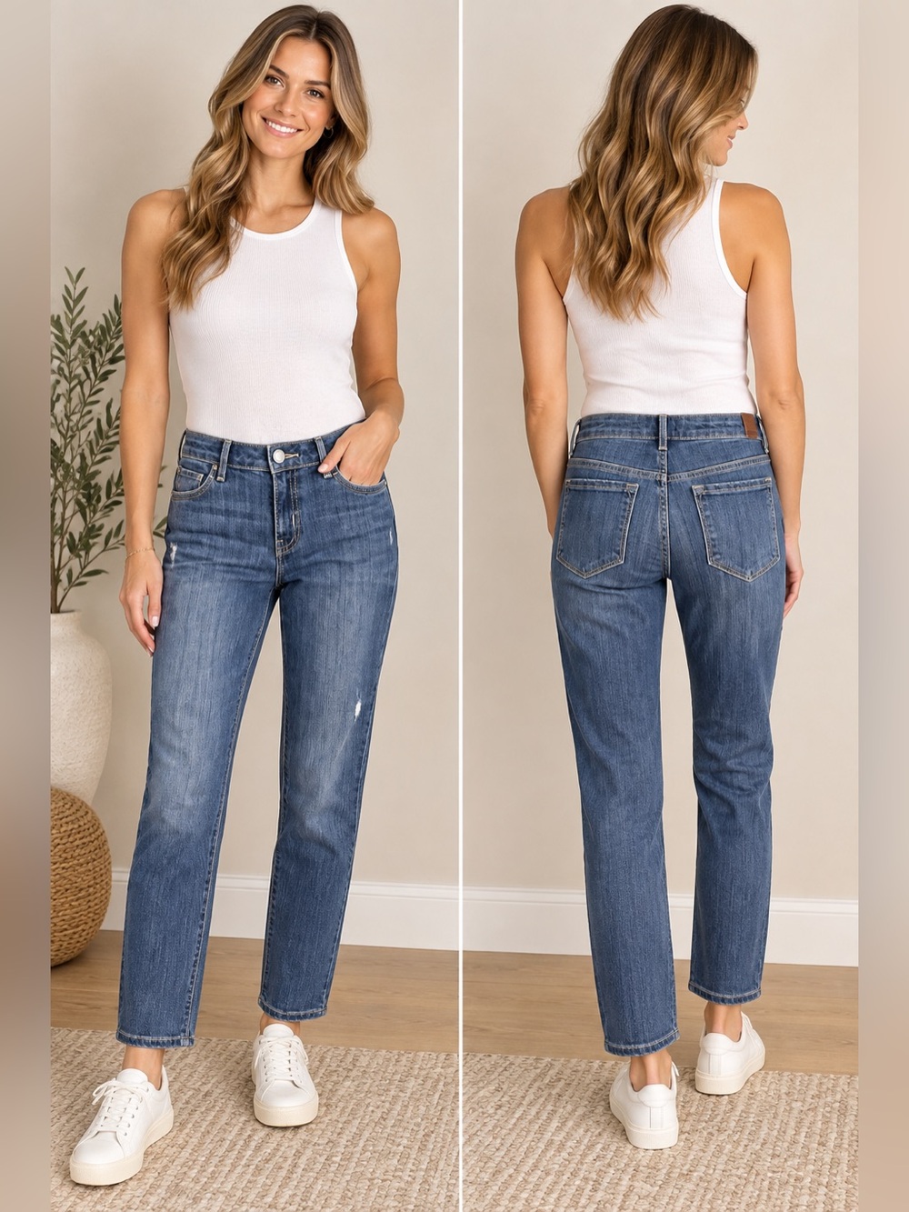 Simply Vera Vera Wang Straight Leg
Jeans 2 Petite